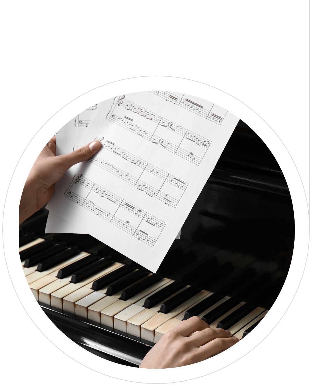 woman playing piano